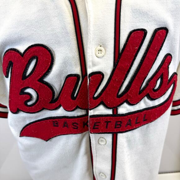Vtg Chicago Bulls Baseball Style Jersey 90s NBA Basketball Sz XL - Picture 6 of 16